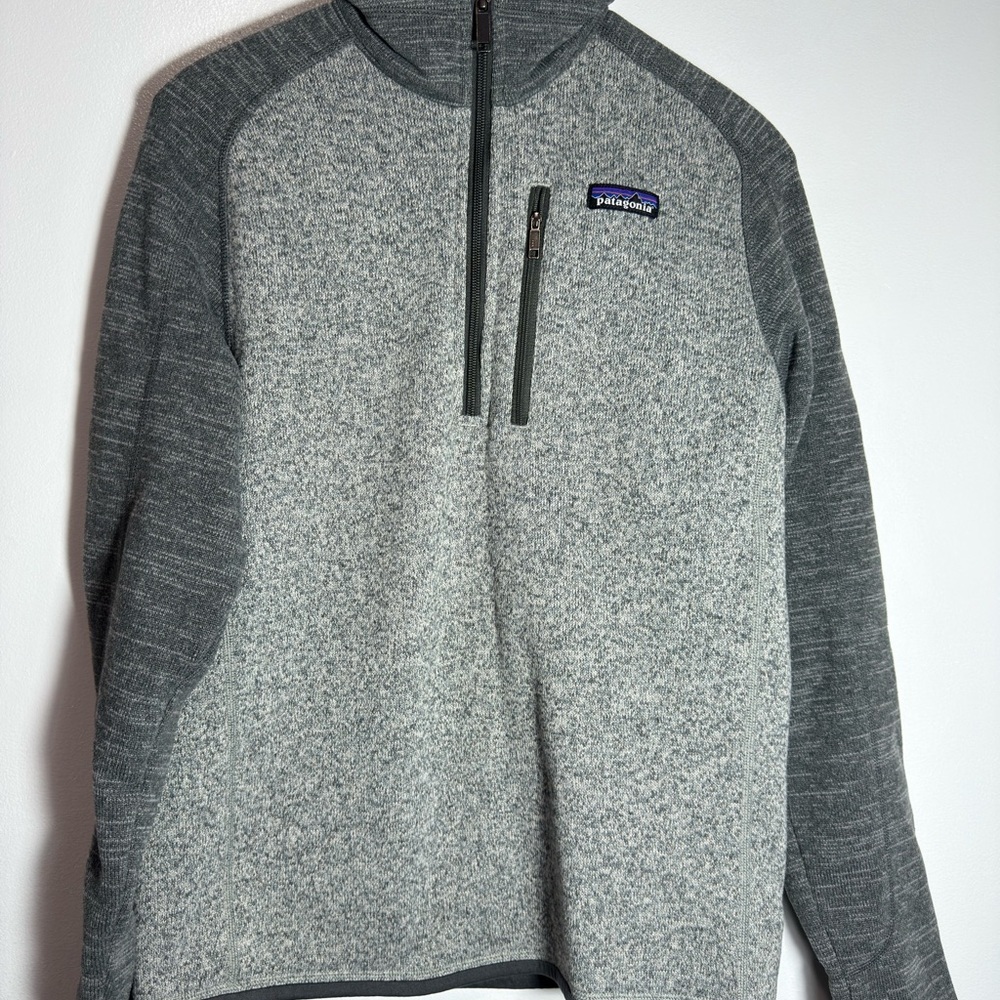 Patagonia Two-Tone Gray Fleece Pullover - Picture 5 of 6